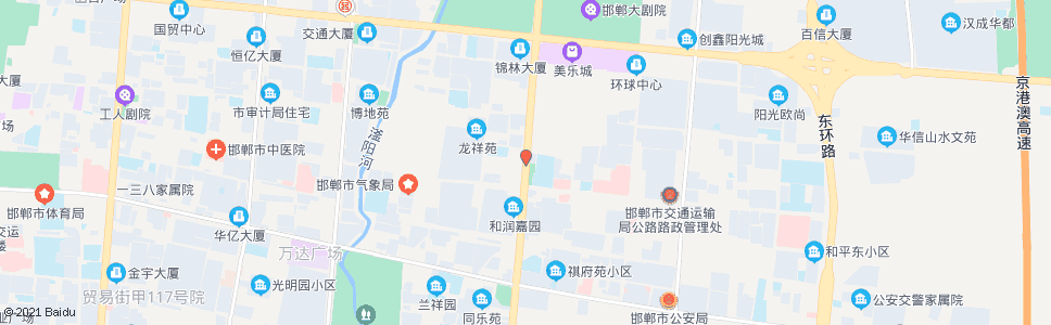 邯郸滏东大街和平路口_公交站地图_邯郸公交_妙搜公交查询2024