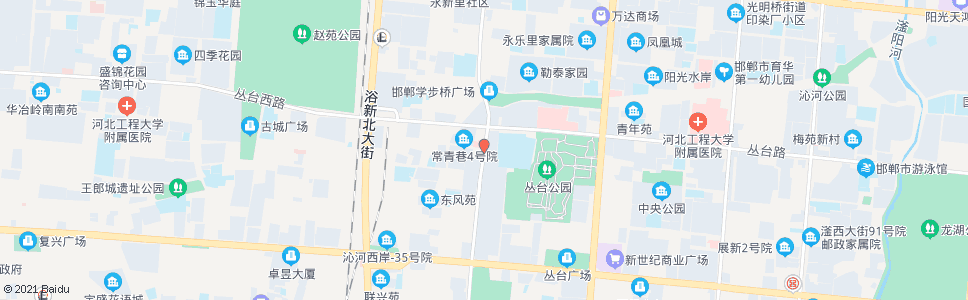 邯郸陵西大街丛台路口_公交站地图_邯郸公交_妙搜公交查询2024