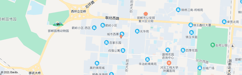 邯郸岭南路前进街口_公交站地图_邯郸公交_妙搜公交查询2024