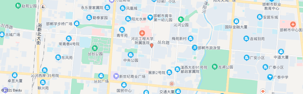 邯郸中华大街丛台路口_公交站地图_邯郸公交_妙搜公交查询2024