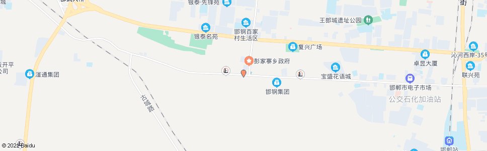 邯郸复兴路前进街口_公交站地图_邯郸公交_妙搜公交查询2025