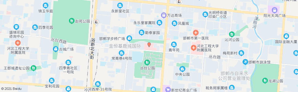 邯郸市第一医院_公交站地图_邯郸公交_妙搜公交查询2024