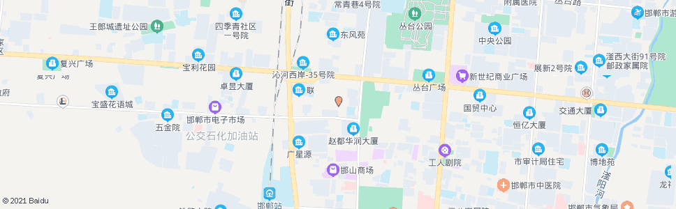 邯郸建新街口_公交站地图_邯郸公交_妙搜公交查询2024