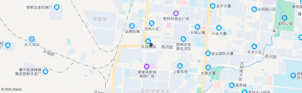 邯郸渚河路浴新街口_公交站地图_邯郸公交_妙搜公交查询2024