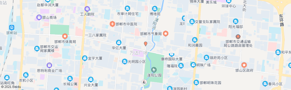 邯郸滏河大街陵园路口_公交站地图_邯郸公交_妙搜公交查询2025