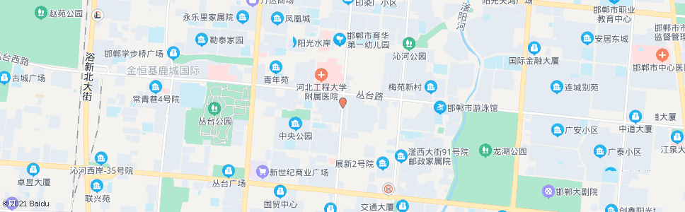 邯郸光光明大街丛台路口_公交站地图_邯郸公交_妙搜公交查询2025