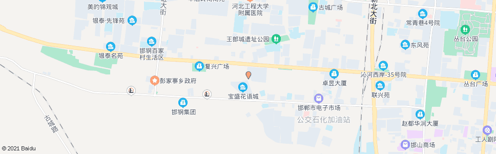 邯郸建设大街人民路口_公交站地图_邯郸公交_妙搜公交查询2025