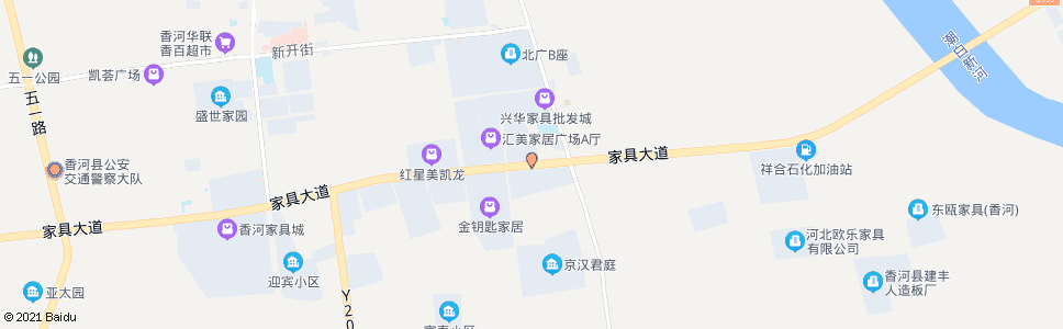 廊坊香河家具城东口_公交站地图_廊坊公交_妙搜公交查询2025