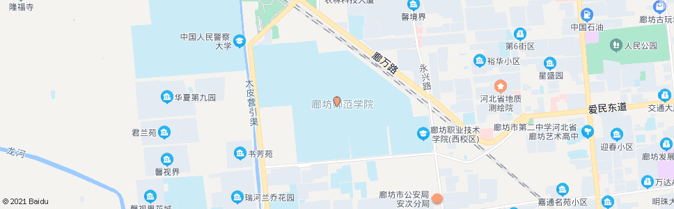 廊坊师范学院_公交站地图_廊坊公交_妙搜公交查询2024