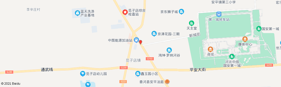 廊坊香河新城街西口_公交站地图_廊坊公交_妙搜公交查询2025