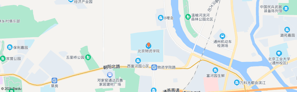 廊坊北京物资学院南站_公交站地图_廊坊公交_妙搜公交查询2024