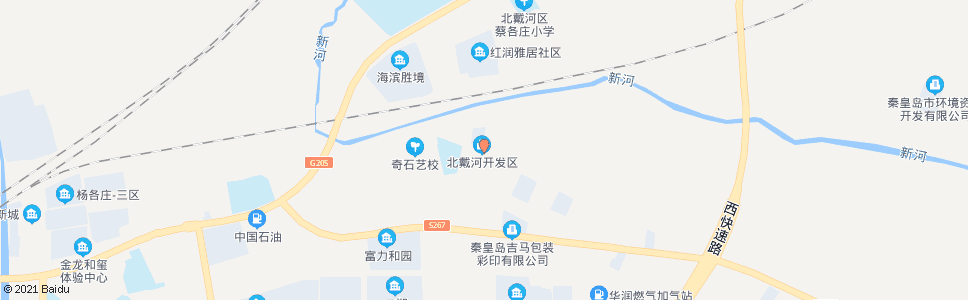 秦皇岛北戴河开发区管委_公交站地图_秦皇岛公交_妙搜公交查询2024