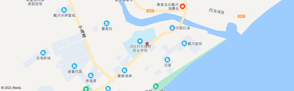 秦皇岛河北外国语职业学院_公交站地图_秦皇岛公交_妙搜公交查询2024