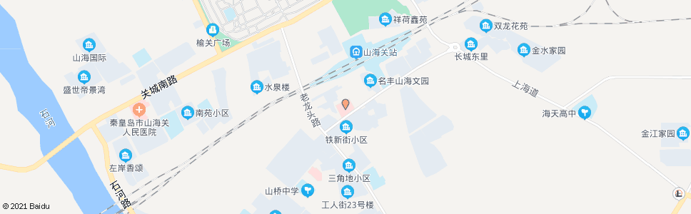 秦皇岛山桥文化宫(秦皇岛工人医院)_公交站地图_秦皇岛公交_妙搜公交查询2024