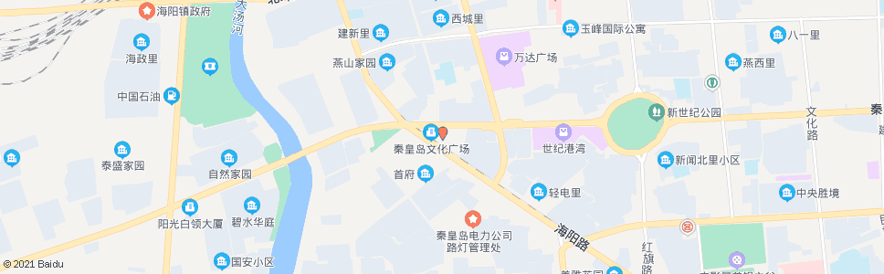 秦皇岛市群众艺术馆_公交站地图_秦皇岛公交_妙搜公交查询2024