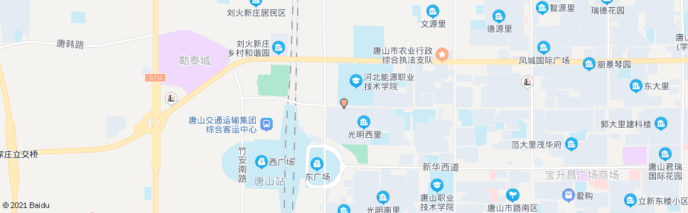 唐山能源学院南门_公交站地图_唐山公交_妙搜公交查询2024