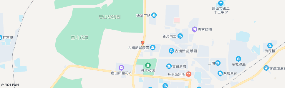 唐山开越路南环道口_公交站地图_唐山公交_妙搜公交查询2024