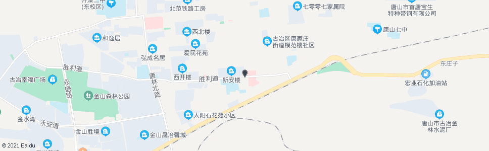 唐山唐家庄医院_公交站地图_唐山公交_妙搜公交查询2024