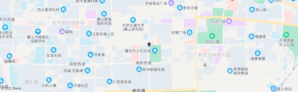 唐山烈士陵园_公交站地图_唐山公交_妙搜公交查询2024