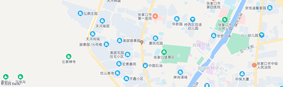 张家口赐儿山街路口_公交站地图_张家口公交_妙搜公交查询2024