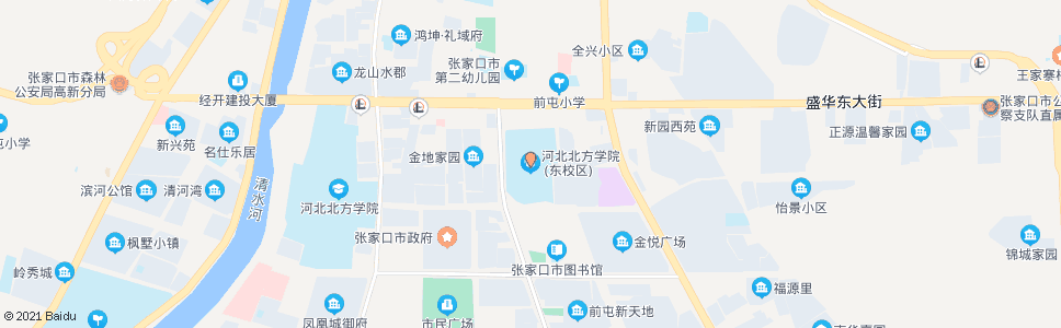 张家口北方学院东校区_公交站地图_张家口公交_妙搜公交查询2024