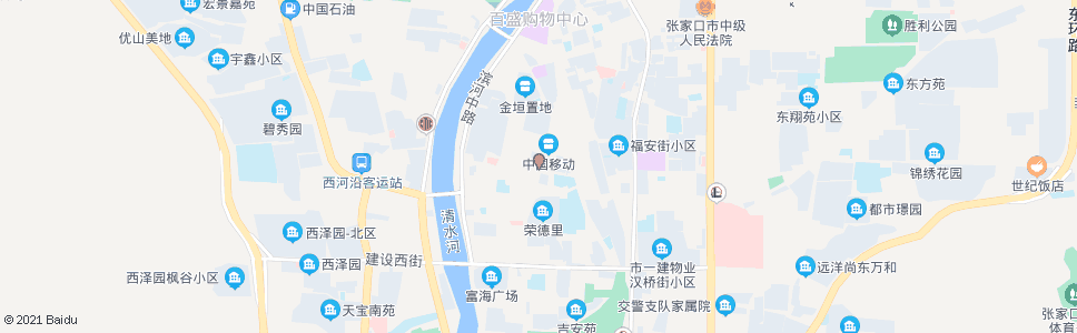 张家口万家通电讯超市(百货大楼)_公交站地图_张家口公交_妙搜公交查询2024