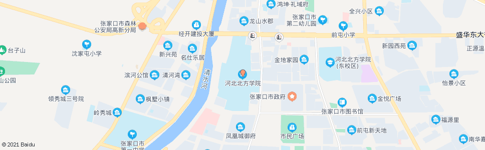 张家口北方学院_公交站地图_张家口公交_妙搜公交查询2024