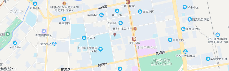 哈尔滨黑龙江科技学院(嵩山校区)_公交站地图_哈尔滨公交_妙搜公交查询2024