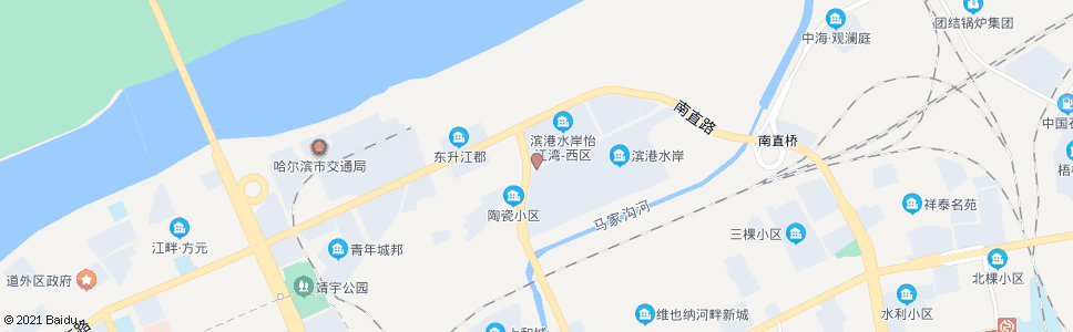 哈尔滨红旗大街(北环路路口)_公交站地图_哈尔滨公交_妙搜公交查询2024