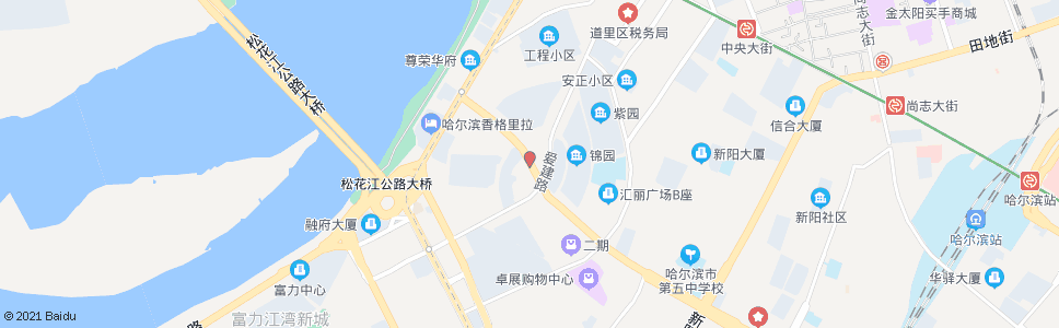 哈尔滨上海街(焦氏眼科医院)_公交站地图_哈尔滨公交_妙搜公交查询2024