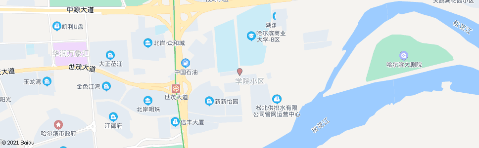 哈尔滨学海街与松北一路路口_公交站地图_哈尔滨公交_妙搜公交查询2024