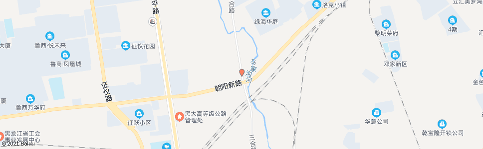 哈尔滨三合路(朝阳道口)_公交站地图_哈尔滨公交_妙搜公交查询2024