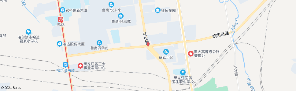 哈尔滨征仪路(跃兴街路口)_公交站地图_哈尔滨公交_妙搜公交查询2024