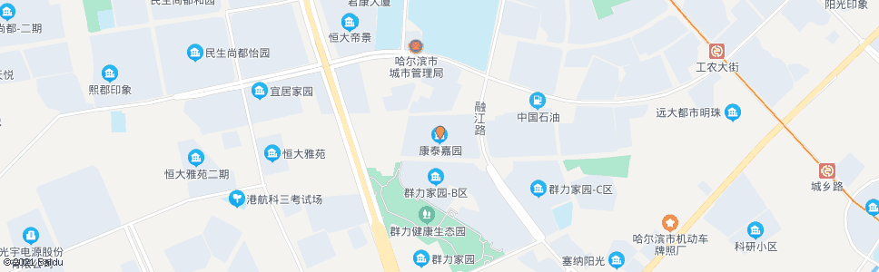 哈尔滨康泰家园_公交站地图_哈尔滨公交_妙搜公交查询2025