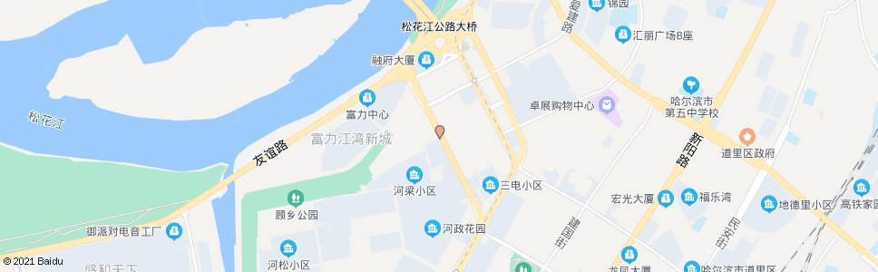 哈尔滨河梁街(河鼓街口)_公交站地图_哈尔滨公交_妙搜公交查询2024