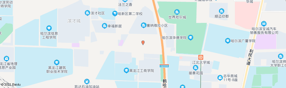 哈尔滨黑龙江农垦职业学院(学院路)_公交站地图_哈尔滨公交_妙搜公交查询2024