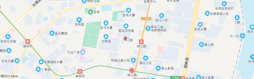 哈尔滨湘江路(千山路口)_公交站地图_哈尔滨公交_妙搜公交查询2025