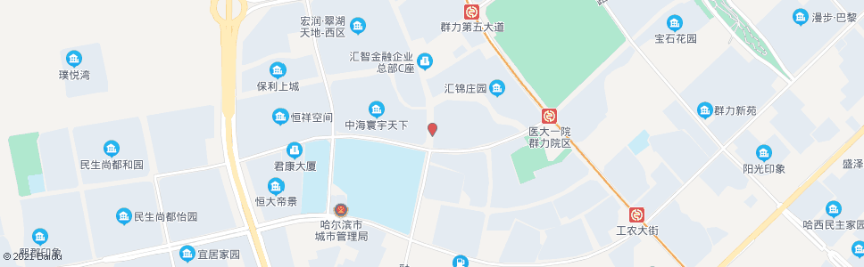 哈尔滨融江路(群力第六大道口)_公交站地图_哈尔滨公交_妙搜公交查询2024