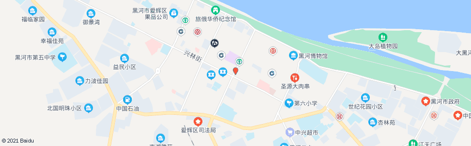 黑河兴化市场_公交站地图_黑河公交_妙搜公交查询2024