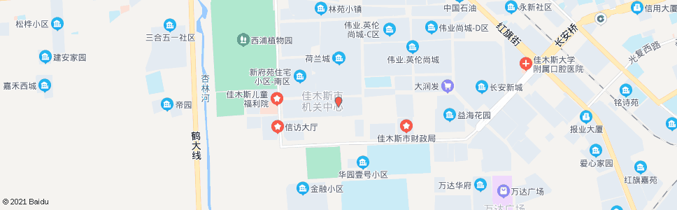 佳木斯儿童公园南门_公交站地图_佳木斯公交_妙搜公交查询2024