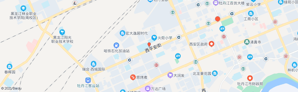 牡丹江西六条路_公交站地图_牡丹江公交_妙搜公交查询2024