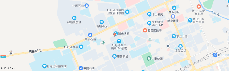 牡丹江明月西路_公交站地图_牡丹江公交_妙搜公交查询2024