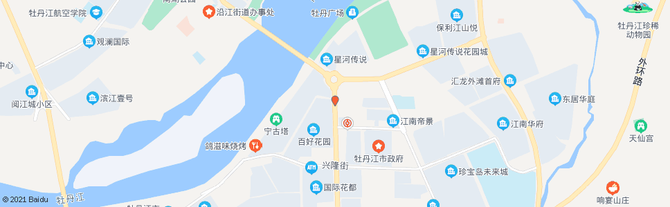 牡丹江江南医院_公交站地图_牡丹江公交_妙搜公交查询2024