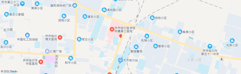 齐齐哈尔柳厦工程机械公司_公交站地图_齐齐哈尔公交_妙搜公交查询2024