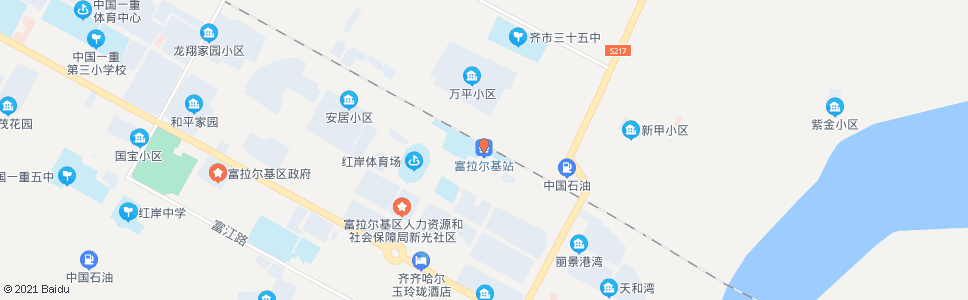 齐齐哈尔甲区(富拉尔基)_公交站地图_齐齐哈尔公交_妙搜公交查询2024