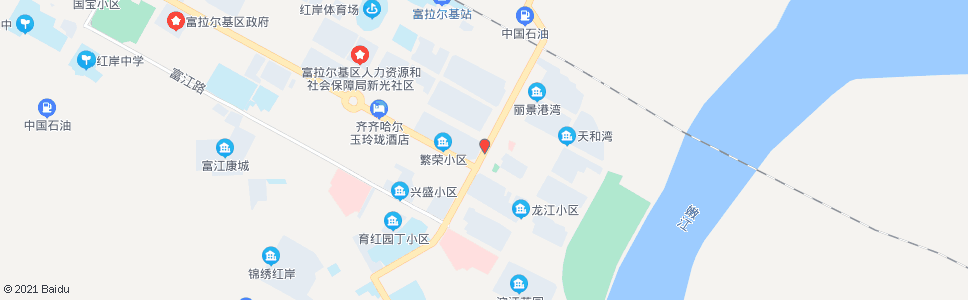 齐齐哈尔食品站(富拉尔基)_公交站地图_齐齐哈尔公交_妙搜公交查询2024