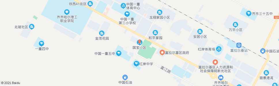 齐齐哈尔国宝小区_公交站地图_齐齐哈尔公交_妙搜公交查询2024