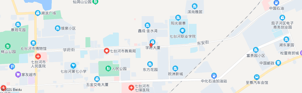 七台河交通指挥中心_公交站地图_七台河公交_妙搜公交查询2024