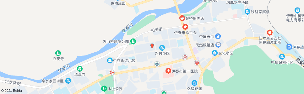 伊春二粮店_公交站地图_伊春公交_妙搜公交查询2024