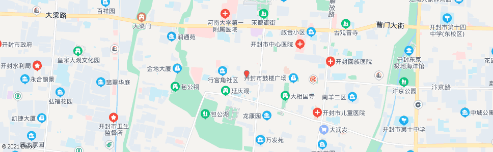 开封行宫角(省府前街)_公交站地图_开封公交_妙搜公交查询2024